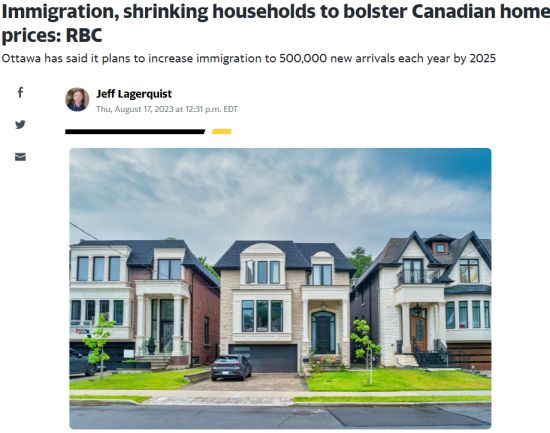 RBC发布稳市报告 这两大原因决定加拿大房价跌不了