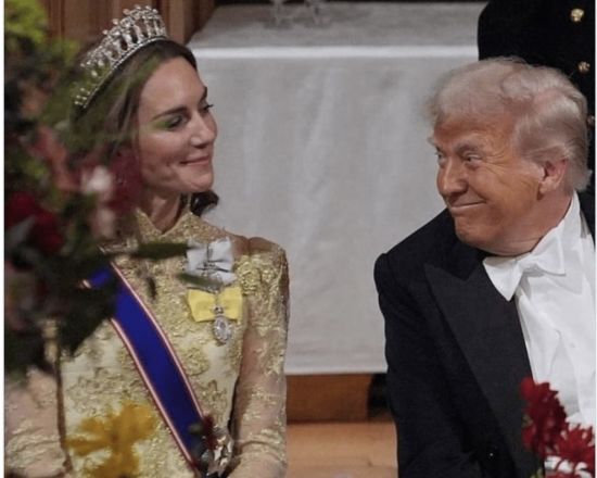 国宴上特朗普对凯特两举动惹争议 13年前“裸照”言论被翻出