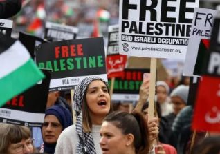 约10万人参加！英国伦敦举行游行声援巴勒斯坦