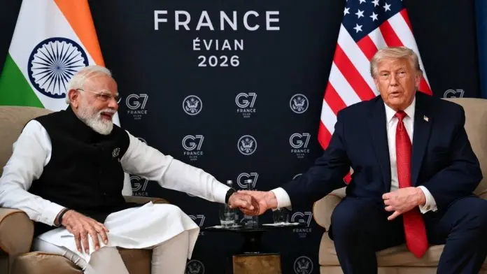 G7峰会︱特朗普强调美印关系 大赞莫迪：五官精致看起来温柔像天使