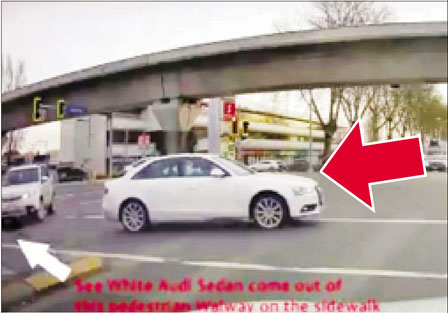 列治文恐怖司机强冲行人路