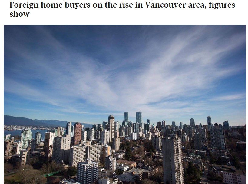 省府数据:大温海外买家又卷土重来