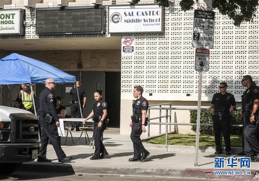 美国洛杉矶一中学发生枪击事件致5人受伤1人被捕
