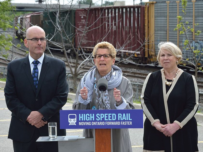 安省历史性投资110亿  建造全国第一条高速铁路