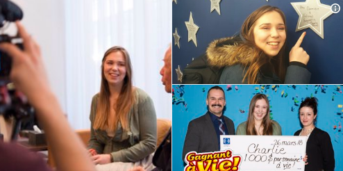 加拿大18岁少女中彩票：$1000/周能领几十年