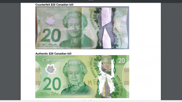 BC省大温附近出现20加元假钞，警方通知商家提高警惕