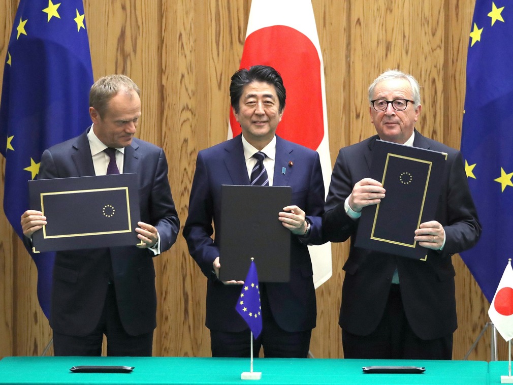 英媒：欧日合作标志新时代来临 中美同遭重击