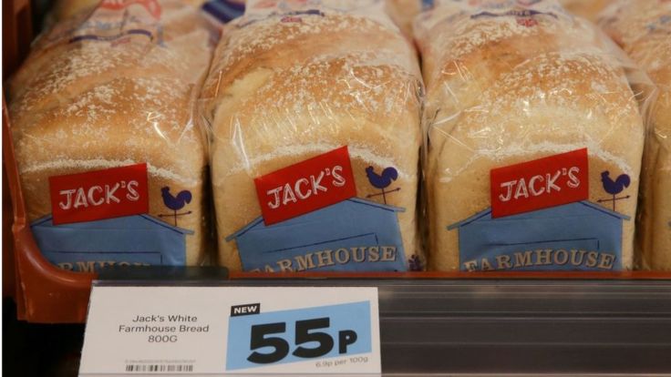 Bread on a shelf at Jack's