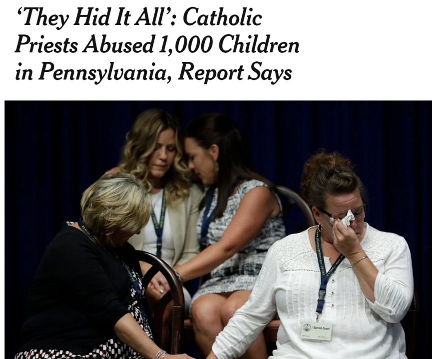 美国曝出惊天丑闻震动全国 70多年上千儿童受害