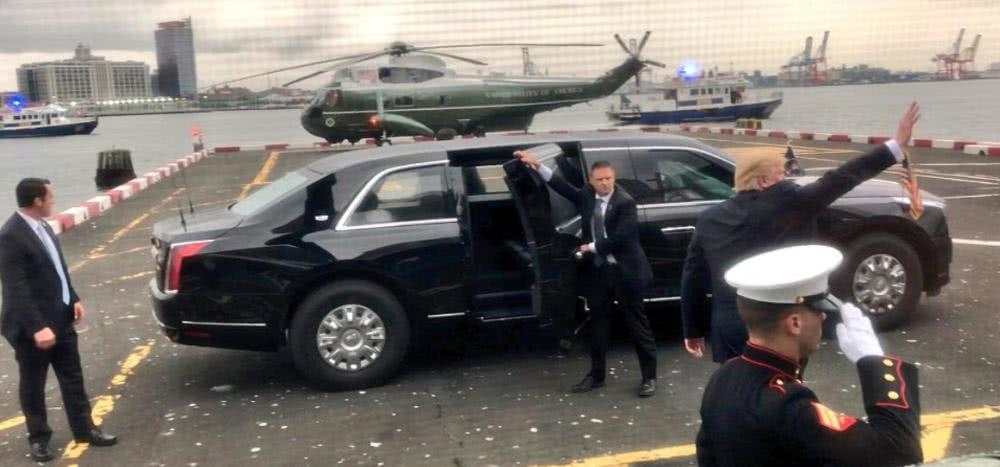 特朗普新款防弹座驾“野兽”亮相 造价150万美元