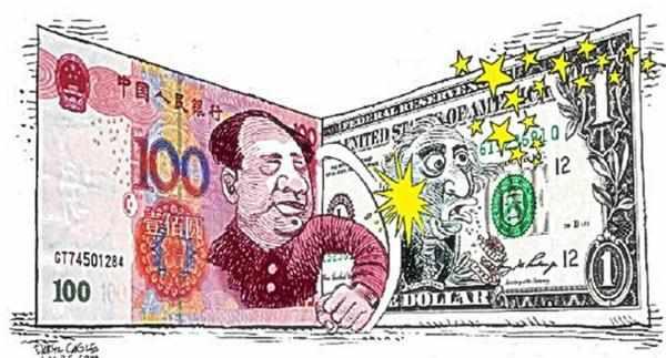 人民币跌破6.8底线 外媒:货币战争已来临