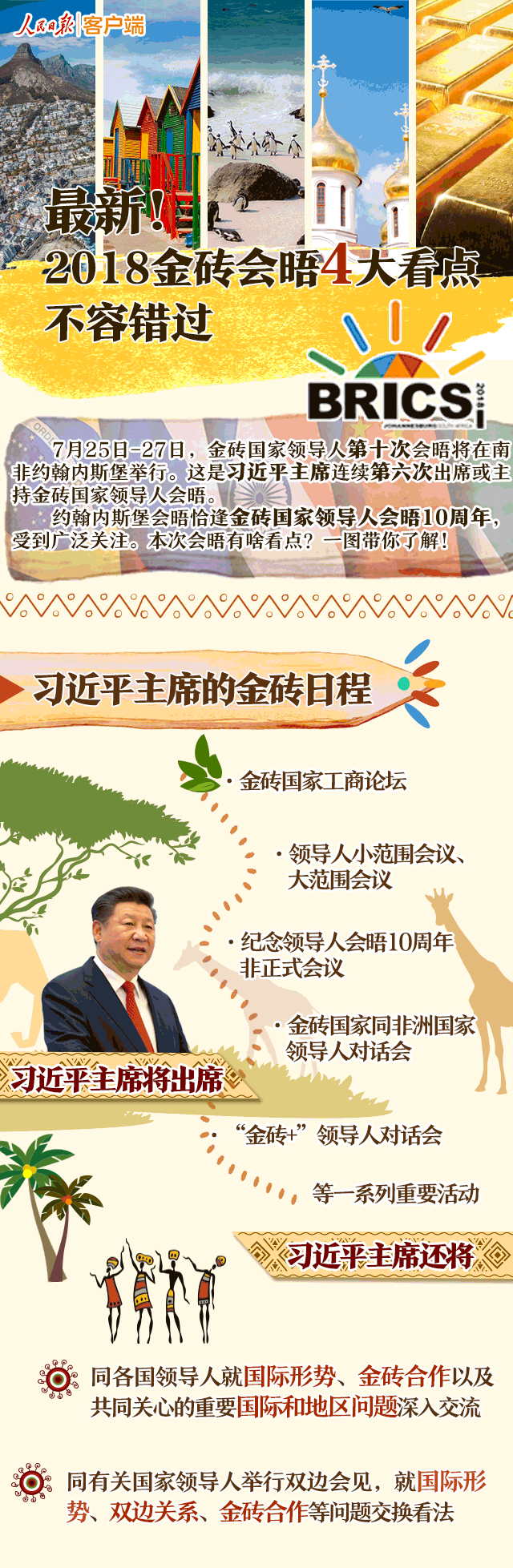 2018金砖会晤今天举行，四大看点不容错过