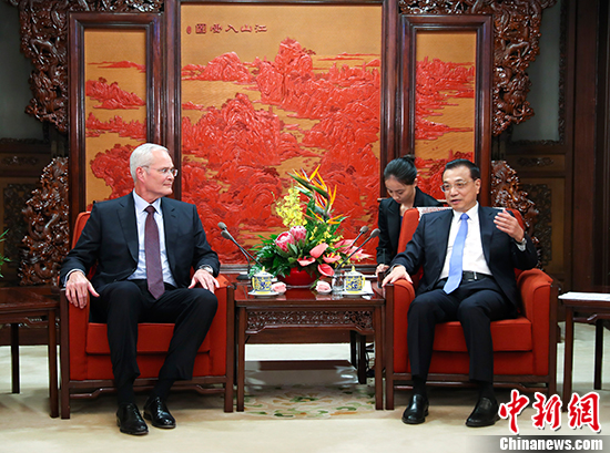 李克强会见美国客人：中方将继续成为外国投资的热土