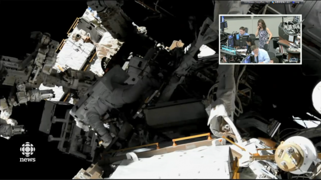 CBC直播加拿大宇航员走出空间站在太空工作的全过程