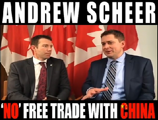加拿大保守党党魁谢尔的对华政策