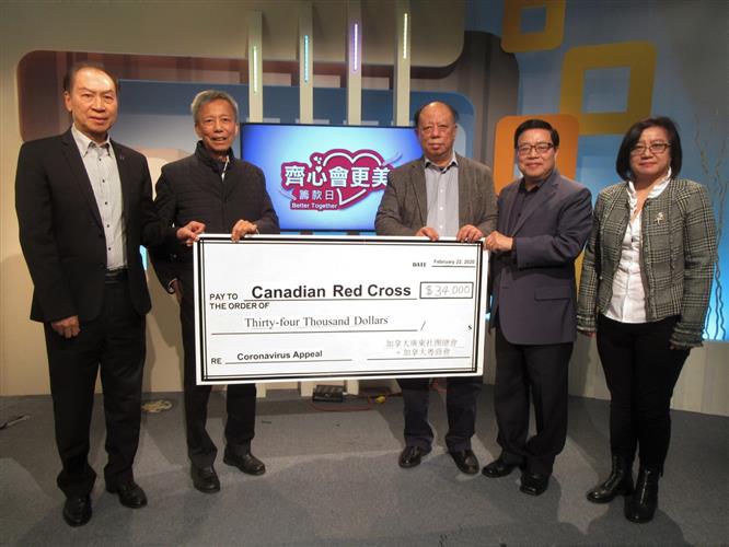 加拿大广东社团总会联合加拿大粤商会募捐抗疫