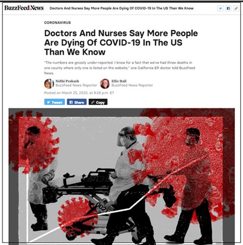 知情者爆料称： 美国实际死亡远高于统计