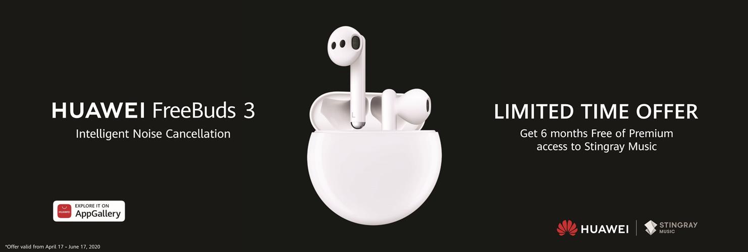 华为推出全球首款半开放式主动降噪蓝牙耳机