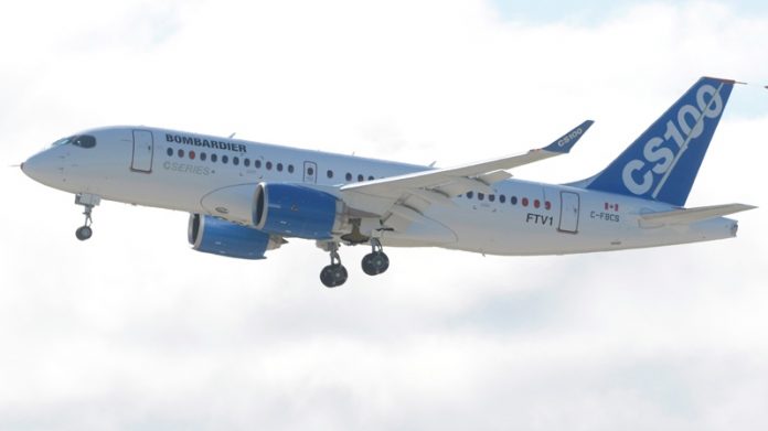 加拿大庞巴迪公司接到4.5亿美元飞机订单