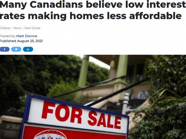 低利率正在推高加拿大房价 使买房更难