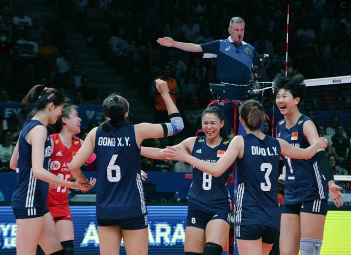 中国女排力克意大利队 收获世联赛三连胜