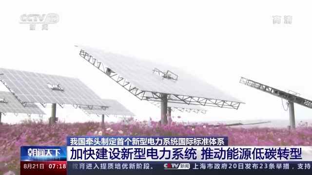 中国牵头制定首个新型电力系统国际标准体系