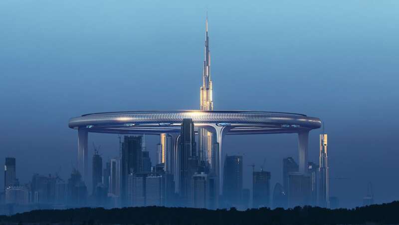 迪拜设计了一个环形建筑 简直就是“指环王”!