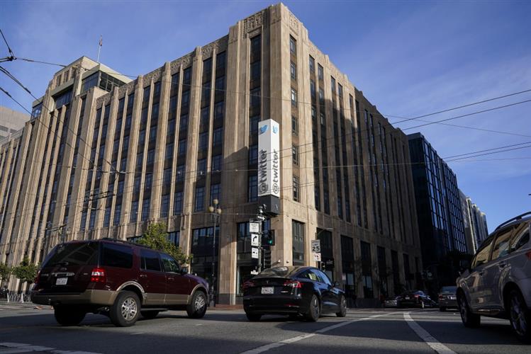 Twitter公司位于三藩市的总部大楼。AP