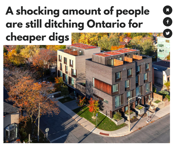 人口流失创新高！多伦多房市危机恐重现：到明年下跌30%
