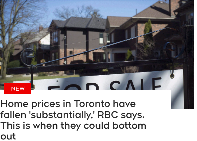 央行6次加息多伦多房价暴跌23万 RBC：明年是买房好时机
