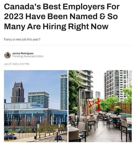 好机会！加拿大2023最佳雇主出炉：大学、餐厅等很多正在招聘！