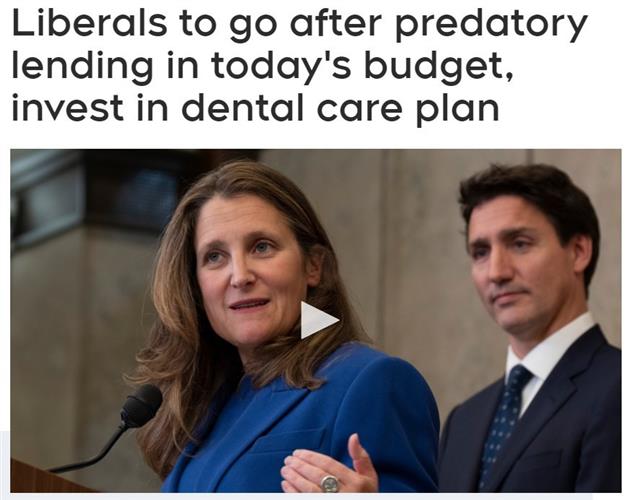 联邦预算今公布：发钱、扩大牙科保健、打击高利贷、投资清洁能源