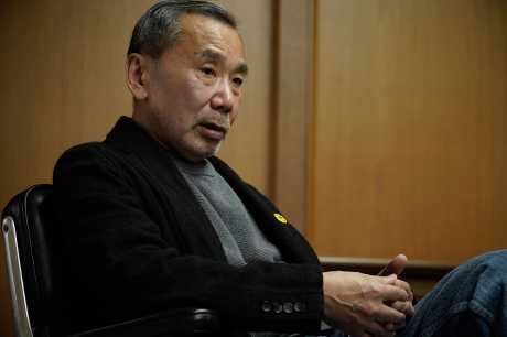 日本名作家村上春树。美联社