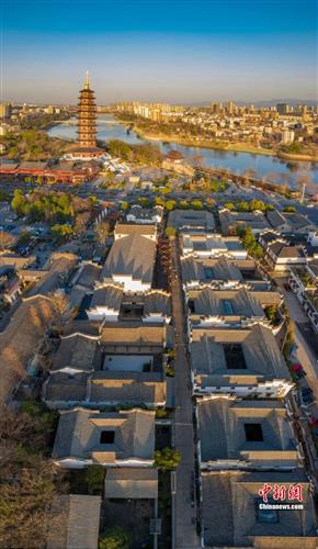 ▲位于金华市婺城区的古子城，距今已有1700多年历史，是金华城市之根。摄影/洪兵