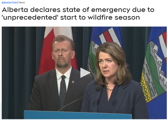 失控！加拿大爆发110场山火！进入紧急状态