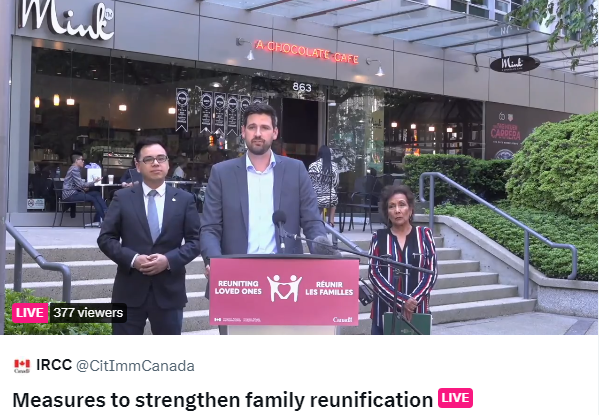 加拿大家庭团聚移民大开绿灯！向申请者发签证