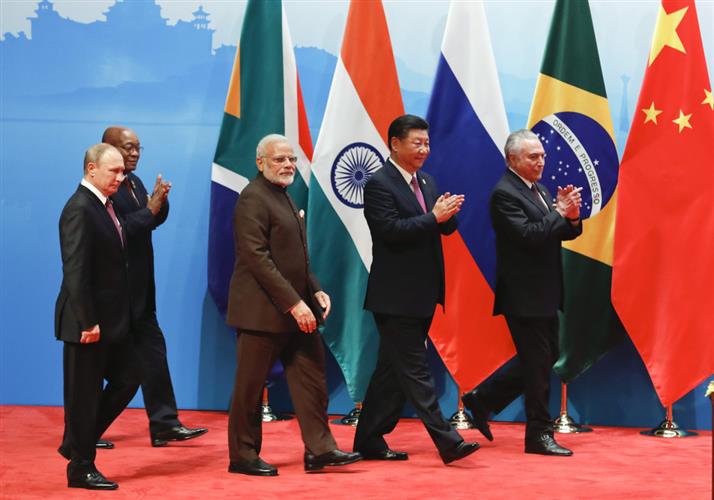 2017年在中国举行的金砖峰会。