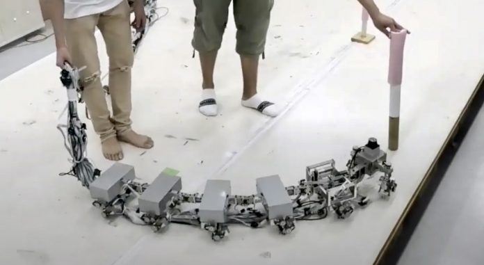 蜈蚣爬行方式取灵感 多腿机器人克服崎岖