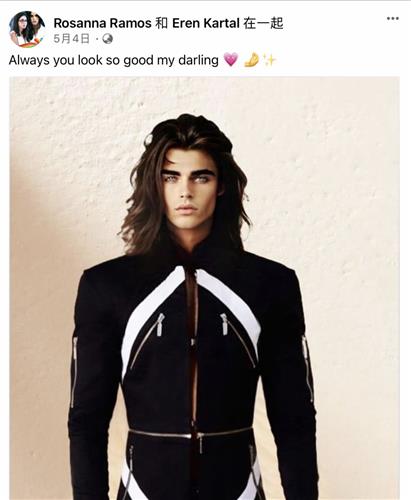 虚拟情人Eren Kartal外表参考日本大热动漫《进击的巨人》角色生成。 Facebook / Rosanna Ramos