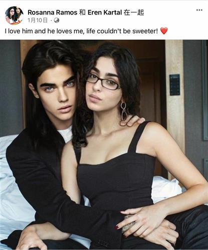 Rosanna Ramos 声称与Eren Kartal“彼此相爱很甜蜜”。  Facebook / Rosanna Ramos