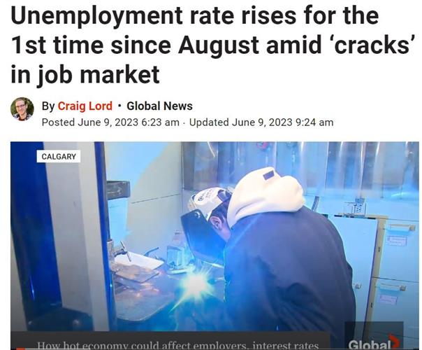 加拿大失业率自去年8月首次升至5.2%，或影响央行未来利率决定