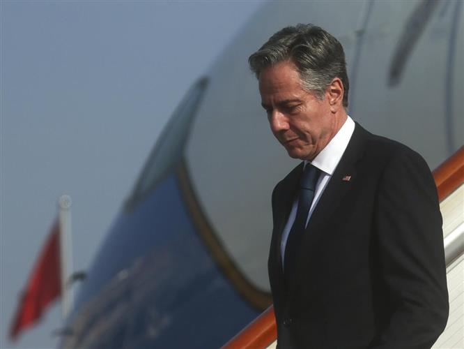 美国国务卿布林肯抵达北京希望启动外交解冻