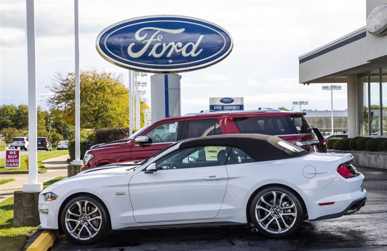 福特将与中国宁德时代合作生产电子车。 新华社图