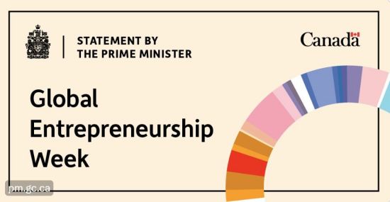 加拿大总理特鲁多在全球创业周发表声明
