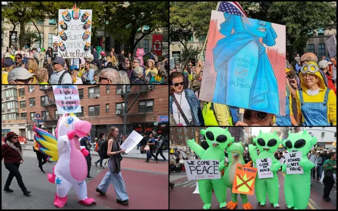 反特朗普示威涌现多伦多　逾300人抗议“不要国王”