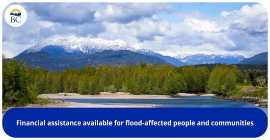 BC省援助受洪水影响的民众和社区—灾难财务援助帮助弥补无法投保的洪灾损失