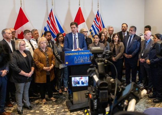 BC省长和公安及法务厅长就打击勒索发表声明