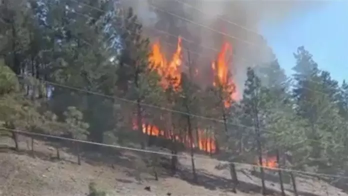 BC省“火炉”村镇火灾一度失控    消防仍在扑救