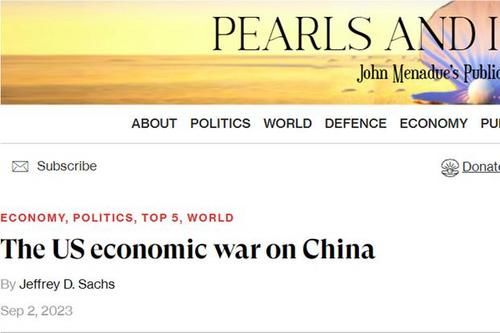 美学者：违反世贸规则 美国遏制中国经济增长政策注定失败