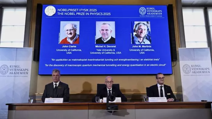 2025诺贝尔奖｜3美国科学家获物理学奖 电路中展示量子穿隧效应及量子能阶